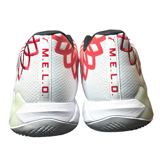 Puma MB.01 LaMelo Ball White High Risk Red Basketball Sneakers Mens 16 376941-10 main image 6